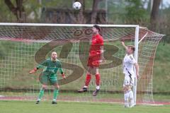 Kreisliga - Saison 2025/26- SV Zuchering - FC Mindelstetten - Jan Schimmack rot Zuchering - Fabian Sangl TW Mindelstetten - Lukas Gaul weiß Mindelstetten  - Foto: Meyer Jürgen
