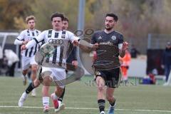 Bayernliga Nord - Saison 2026/27 - FC Ingolstadt 04 II - SV Fortuna Regensburg - Timo Hengmith weiss FCI - Andrea Nocerino dunkel Regensburg -  Foto: Meyer Jürgen
