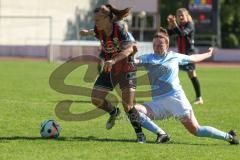 2. Bundesliga Frauen - Saison 2024/25 - FC Ingolstadt 04 Frauen - SG 99 Andernach - Stefanie Reischmann (Nr.24 - FCI Frauen) - Stöhr Leonie blau Andernach - Foto: Meyer Jürgen