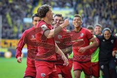 3. Liga; Alemannia Aachen - FC Ingolstadt 04; Tor Jubel Treffer 0:1 Dennis Kaygin (10, FCI), Jonas Scholz (15, FCI) Fredrik Carlsen (8, FCI)