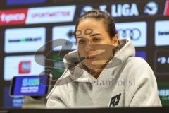 3. Liga; FC Ingolstadt 04 - 1. FC Schweinfurt 05; Pressekonferenz Interview Cheftrainerin Sabrina Wittmann (FCI)