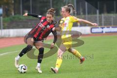 2. Bundesliga Frauen - Saison 2024/25 - FC Ingolstadt 04 Frauen - FC Union Berlin - Magdalena Schwarz (Nr.23 - FCI Frauen) - Metzker Pia gelb Berlin - Foto: Meyer Jürgen