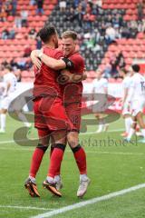 3. Liga; FC Ingolstadt 04 - SSV Ulm; Tor Jubel Treffer Simon Lorenz (32, FCI) Fredrik Carlsen (8, FCI)
