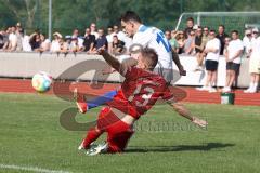 Relegation - Saison 2022/2023 - TSV Baar/Ebenhausen - TV Münchsmünster - Agon Kapiti weiss Münchsmünster - Mario Edler rot Ebenhausen - Foto: Meyer Jürgen