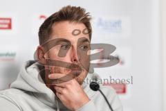 3. Liga; SC Verl - FC Ingolstadt 04; Pressekonferenz Cheftrainer Tobias Strobl (Verl) Interview