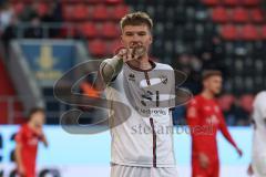 3. Liga - Saison 2024/25 - FC Ingolstadt 04 - SpVgg Unterhaching - Der 1:0 Führungstreffer durch Benjamin Kanuric (Nr.8 - FCI) - jubel - XXXXX - Foto: Meyer Jürgen