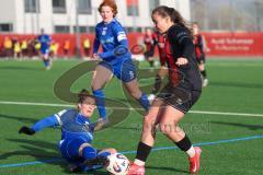 ***2. Bundesliga Frauen - Saison 2025/26 - FC Ingolstadt 04 Frauen - SV Meppen - Mara Winter (Nr.2 - FC Ingolstadt Frauen I) - Schouwstra Chantal blau Meppen XXXX - Foto: Meyer Jürgen