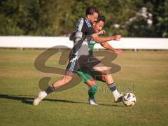 Freundschaftsspiel - Saison 2026/27 - TSV Ober/.Unterhaunstadt - FC Gerolfing  - Atilla Demir (Nr.29 - FC Gerolfing) - Nikola Kamenjasevic grau Ober./Unterh.stadt  - Foto: Meyer Jürgen