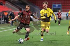 3. Liga; FC Ingolstadt 04 - Borussia Dortmund II; David Kopacz (29, FCI) Pohlmann Ole (30 BVB2)