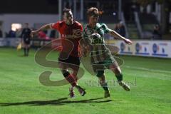 Landesliga - Saison 2025/26 - SV Manching - TSV Aindling - Luca Bienek (Nr.16 - SV Manching) - David Burkhart rot Aindling  - Foto: Meyer Jürgen