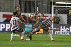 3. Liga; SV Sandhausen - FC Ingolstadt 04; Zweikampf Kampf um den Ball Max Besuschkow (17, FCI) Mühling Alexander (15 SVS)