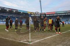 3. Liga - Saison 2025/26 - Hansa Rostock - FC Ingolstadt 04  -  Die Mannschaft bedankt sich bei den Fans - jubel - Foto: Meyer Jürgen