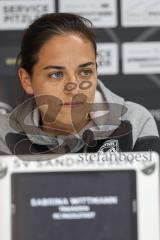 3. Liga; SV Sandhausen - FC Ingolstadt 04; Pressekonferenz Interview Cheftrainerin Sabrina Wittmann (FCI) im letzten Saisonspiel der 3. Liga