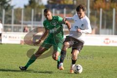 2023_10_22 - Bezirksliga - Saison 2023/24 - TSV Gaimersheim - SV Waldeck - Nicolae Nechita (Nr.19 - Gaimersheim) - Luca Wittmann weiss Waldeck - Foto: Meyer Jürgen