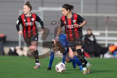 ***2. Bundesliga Frauen - Saison 2025/26 - FC Ingolstadt 04 Frauen - SV Meppen - Annika Kömm (Nr.25 - FC Ingolstadt Frauen I) - Bleil Marie blau Meppen - Foto: Meyer Jürgen