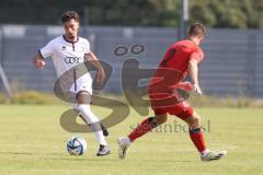 Bayernliga Nord - Saison 2024/25 - FC Ingolstadt 04 II - ASV Neumarkt - Davide Sekulovic (Nr.7 - FCI U21) - Majewski Philipp rot Neumarkt - Foto: Meyer Jürgen