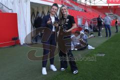 3. Liga - Saison 2024/25 - FC Ingolstadt 04 - SV Wehen Wiesbaden - Kristina Richter - Vanessa Sengl rechts - XXXXX - Foto: Meyer Jürgen