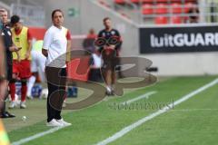 3. Liga; FC Ingolstadt 04 - 1. FC Schweinfurt 05; enttäuscht an der Seitenlinie, Spielerbank Cheftrainerin Sabrina Wittmann (FCI)