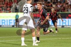 3. Liga; FC Ingolstadt 04 - SV Waldhof Mannheim; Tor Jubel Treffer Sebastian Grönning (11, FCI) 2:0