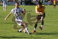 Kreisliga - Saison 2025/26- TSV Lichtenau - TSV Hohenwart - Marc Steingräber gelb Lichtenau mit dem 1:1 Ausgleichstreffer - jubel - Daniel Liebhardt weiss Hohenwart - XXXXX - Foto: Meyer Jürgen