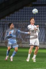 Toto-Pokal 2024; TürkGücü München - FC Ingolstadt 04; Sebastian Grönning (11, FCI) Kopfball Duell Sejdovic, Emir (TGM)