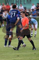 Kreisliga - Saison 2023/2024 - SV Menning  - FC Sandersdorf - Philip Wolfsfellner blau Menning - mit dem 2:0 Führungstreffer - jubel - - Foto: Meyer Jürgen