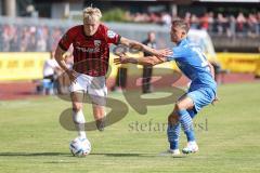 Toto-Pokal; Finale; FV Illertissen - FC Ingolstadt 04; Tobias Bech (11, FCI) Fundel Nico (19 FVI) Zweikampf Kampf um den Ball