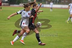 2. Bundesliga Frauen - Saison 2024/25 - FC Ingolstadt 04 Frauen - 1. FC Nürnberg - Wolski Lea (Nr.5 - FCI Frauen) - Lein Nastasia weiss Nürnberg - Foto: Meyer Jürgen