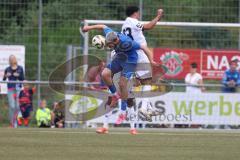 Toto - Pokal - Saison 2024/25 - DJK Hein - FC Ingolstadt 04 -  - Davide Sekulovic (Nr.33 - FCI) - Lukas Elbert (Nr.10 - DJK Hain) - Foto: Meyer Jürgen