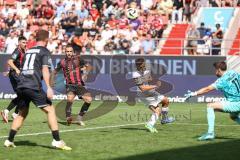 3. Liga; FC Ingolstadt 04 - TSV 1860 München; Torchance verpasst David Kopacz (29, FCI) Torwart Vollath René (11 TSV) Sebastian Grönning (11, FCI) Felix Keidel (43, FCI)