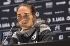 3. Liga; FC Ingolstadt 04 - VfB Lübeck; 6:1; Pressekonferenz Interview Cheftrainerin Sabrina Wittman (FCI)