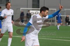 AUDI - Schanzer Amateur Cup - Finale- Saison 2024/25 - SV Hundszell - SV Menning - Der 2:1 Führungstreffer durch Stefan Härdl weiss Hundszell - jubel  - Foto: Meyer Jürgen