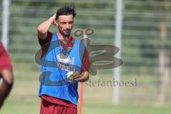 3. Liga; FC Ingolstadt 04 - Trainingsauftakt nach Sommerpause; Davide Sekulovic (33, FCI) Trinkpause