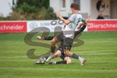 Landesliga - Saison 2026/27 - SV Manching - SC Cosmos Aystetten - Valentin Puhar TW Manching rettet vor Czerwonka Marvin weis Aystetten  - XXXXX - Foto: Meyer Jürgen
