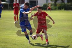 Kreisliga - Saison 2026/27- TSV Großmehring - SV Zuchering - Leander Friedl rot Zuchering - Denis Hirschinger blau Großmehring - Foto: Meyer Jürgen