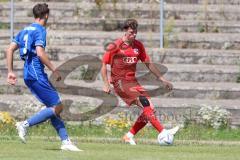 Bayernliga Nord - Saison 2023/2024 - FC Ingolstadt 04 - Würzburger FV 04 - Paul Herbert rot FCI - Wagner Luis blau Würzburg - Foto: Meyer Jürgen