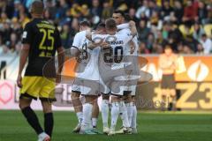 3. Liga - Saison 2024/25 - Alemannia Aachen - FC Ingolstadt 04  - Lukas Fröde (Nr.34 - FCI) mit dem 1:1 Ausgleichstreffer - jubel -  - XXXXX - Foto: Meyer Jürgen