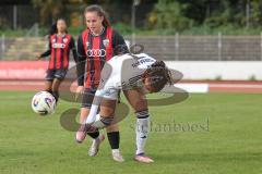 2. Bundesliga Frauen - Saison 2025/26 - FC Ingolstadt 04 Frauen - Eintracht Frankfurt II - Mara Winter (Nr.2 - FC Ingolstadt Frauen I) - Agirman Sibel weiss Frankfurt  - Foto: Meyer Jürgen