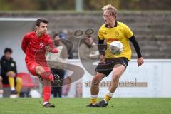 Kreisliga - Saison 2026/27 - SV Zuchering - FC Hitzhofen/Oberzell - Lennart Staib gelb Hitzhofen - Florian Meier rot Zuchering -  Foto: Meyer Jürgen