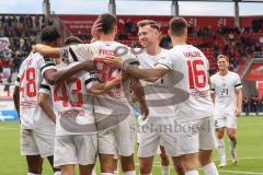 3. Liga; FC Ingolstadt 04 - SpVgg Unterhaching; Tor Jubel Treffer 3:0 Lukas Fröde (34, FCI) Jannik Mause (7, FCI) Ryan Malone (16, FCI) Felix Keidel (43, FCI) Bryang Kayo (48, FCI)