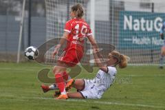 DFB -Pokal Frauen - Saison 2025/26 - FC Ingolstadt 04 Frauen - FC Bayern München - Haberäcker Leonie (Nr.13 - FC Ingolstadt Frauen I) - Naschenweng Katharina rot Bayern - Foto: Meyer Jürgen
