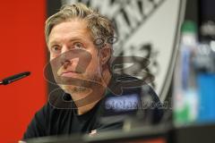 3. Liga; FC Ingolstadt 04 - SSV Jahn Regensburg; Pressekonferenz Interview Cheftrainer Michael Wimmer (SSV) Remis Unentschieden 1:1
