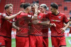 3. Liga; FC Ingolstadt 04 - SSV Jahn Regensburg; Tor Jubel Treffer 1:0 Max Besuschkow (17, FCI) Lukas Fröde (34, FCI) Frederik Christensen (11, FCI) Linus Rosenlöcher (19, FCI) Frederik Christensen (11, FCI) Jonas Scholz (15, FCI) Berkay Öztürk (39 FCI) S