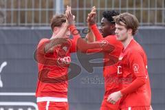 Bayernliga Nord - Saison 2023/24 - FC Ingolstadt 04 II - SC Eltersdorf- Michael Udebuluzor (Nr.11 - FCI) mit dem 3:1 Führungstreffer - jubel - XXXXX - Foto: Meyer Jürgen