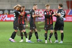 3. Liga; FC Ingolstadt 04 - Borussia Dortmund II; 
Tor Jubel Treffer 3:2 Führung Yannick Deichmann (20, FCI) Mladen Cvjetinovic (19, FCI) Max Plath (14 FCI) Simon Lorenz (32, FCI) Marcel Costly (22, FCI)