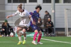 2. Bundesliga Frauen - Saison 2025/26 - FC Ingolstadt 04 Frauen - FSV Mainz - Nina Penzkofer (Nr.29 - FC Ingolstadt Frauen I) - Imai Yurina blau Mainz - Foto: Meyer Jürgen