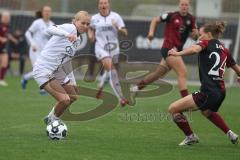 DFB Pokal - Frauen - Saison 2025/26 - FC Ingolstadt 04 Frauen - 1. FC Nürnberg - Fritzberg Teresa (Nr.3 - FC Ingolstadt Frauen I) - Lein Nastassja rot Nürnberg - Foto: Meyer Jürgen