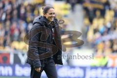 3. Liga; Alemannia Aachen - FC Ingolstadt 04; vor dem Spiel Cheftrainerin Sabrina Wittmann (FCI)
