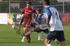 Kreisliga- Saison 2024/25- TSV Etting - TSV Altmannstein-  - Tobias Weber rot Altmannstein - Sascha Depner weiss Etting - Foto: Meyer Jürgen