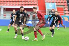 3. Liga; FC Ingolstadt 04 - TSV Havelse; Zweikampf Kampf um den Ball Julian Kügel (29, FCI) Belkahia Semi (6 TSV)